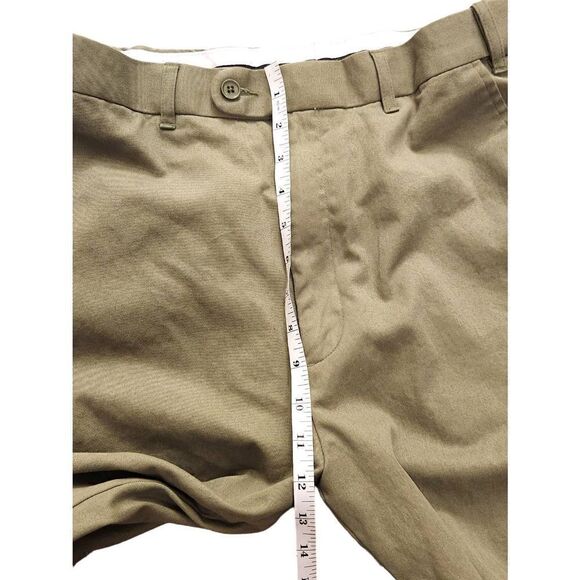 Peter Christian pants men's 32x28* measured green Flat Front Slacks 100% cotton - Picture 5 of 10